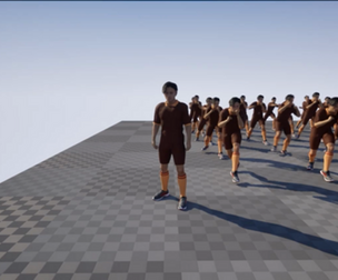 Male Athlete Character 3D Model Fully Rigged UE Project Included