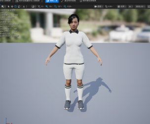 emale Athlete Character 3D Model  Fully Rigged  UE Project Included