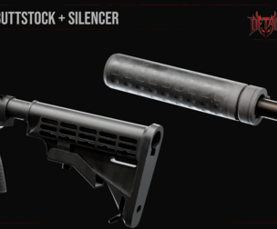 M4 Buttstock Silencer Tactical Weapon Attachment free