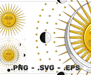 May sun with moon phases solar eclipse
