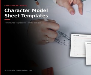 Character Model Sheet Templates