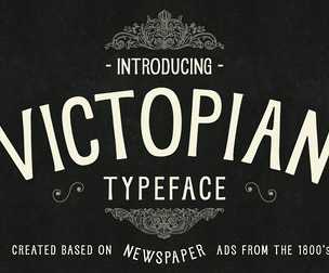VICTOPIAN - A Vintage Display Font
