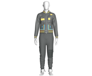 Men Leather Jacket With Cargo Jogger-Outfit | Marvelous / Clo3d / obj / fbx