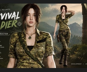 Survival Soldier - Rigged 3D Model Character