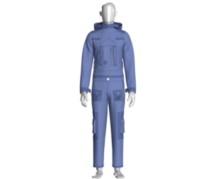 Men Pocket Anorak With Cargo Pant-Outfit | Marvelous / Clo3d / obj / fbx