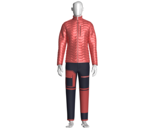 Men Puffer Jacket With Cargo Pant-Outfit | Marvelous / Clo3d / obj / fbx
