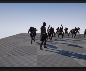 Black Male Boxer Character 3D Model Fully Rigged with UE Project Animation Library