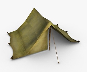 Low poly tent