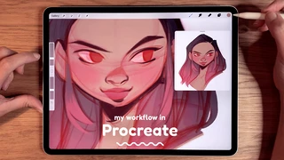 My workflow in Procreate cover