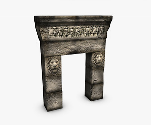 Greek roman doorway