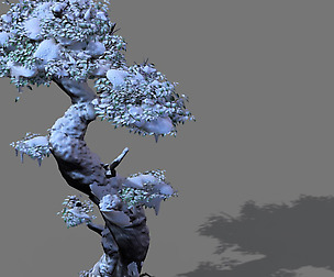 Game Models - Snow - Trees 02