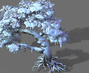 Game Models - Snow - Trees 03