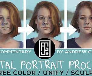 Portrait starting with color
