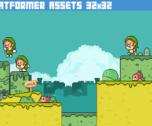 OLD ELF PLATEFORMER ASSETS PACK 3