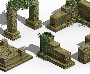Ancient ruins - altar accessories 02