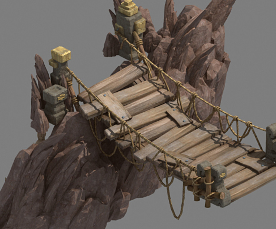 Lion camel hanging bridge