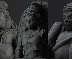Low Poly Hindu Statue Pack
