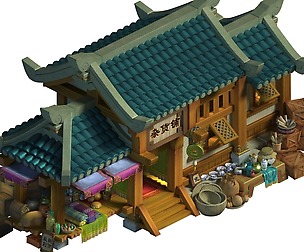 Ancient capital building - debris shop