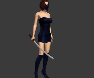3DFoin - Female Ninja