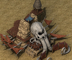 BOSS building - skull ivory head