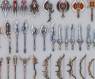 3DRT - Fantasy arms set