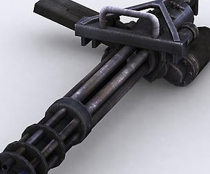 3DRT - Modern firearms animated VOL.2 - Minigun