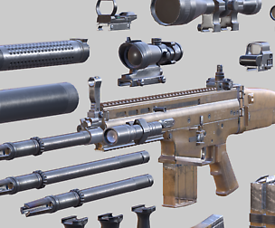 3DRT - Modern firearms HD - FN SCAR