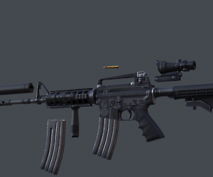 3DRT - Modern firearms animated vol.3 - M4A1