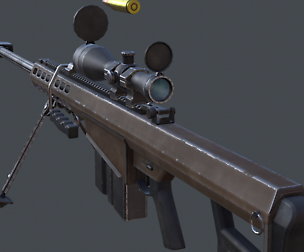3DRT - Modern firearms animated vol.3 - m107