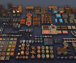 3DRT - Fantasy props bundle