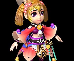 Game character character - bell light rain