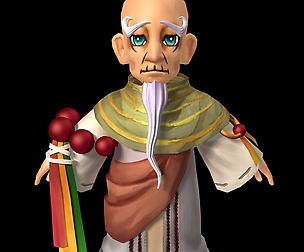 The characters of the game - Tianzhu monk