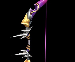Game character weapon - meteor bow