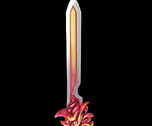 Game character weapons - ladies sword 70