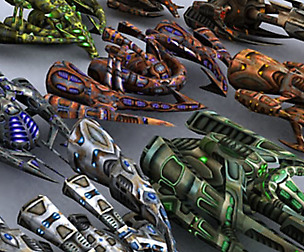 3DRT - Alien motherships