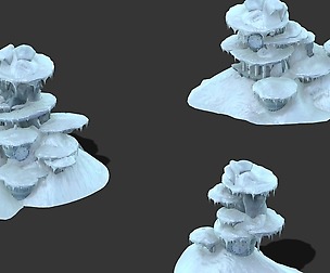 Cartoon Sky City - Frozen Mountain 02