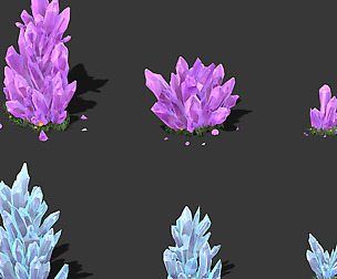 Cartoon Sky City - Field Crystal 02