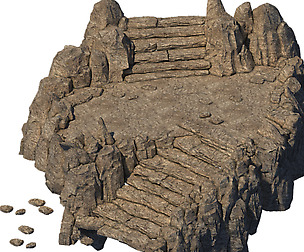 Accessories - Huang Longshan stone steps 01
