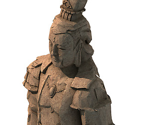 Large Stone Carving - Broken Buddha Statue 02