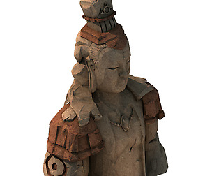 Large Stone Carving - Broken Buddha 03