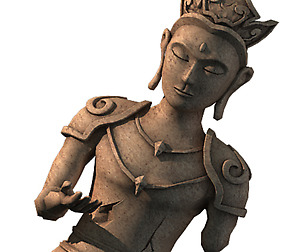 Large Stone Carving - Broken Buddha 04