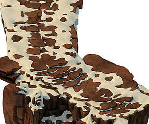 Huashan Mountain Road - ice and snow surface 01