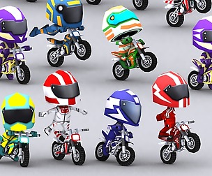 3DRT - Chibii racers dirt bikes