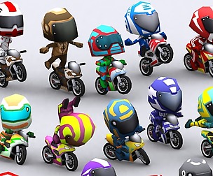 3DRT - Chibii racers sport bikes