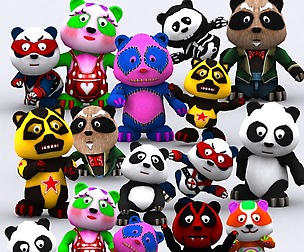 3DRT - Toonpets pandas