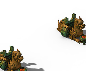 Quanzhen teach - stone lions