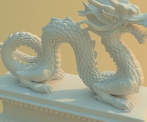 Guardian beast - dragon stone carving 03