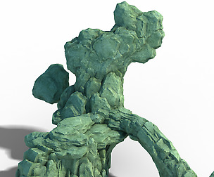 Realistic mountain shape - stone 02