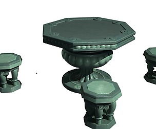 Chinese ceramic tables and chairs 02