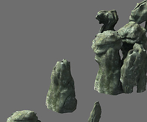 Huaguo Shan - small landscape stone 01